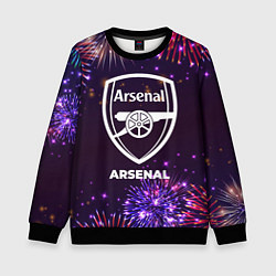 Свитшот детский Праздничный Arsenal, цвет: 3D-черный
