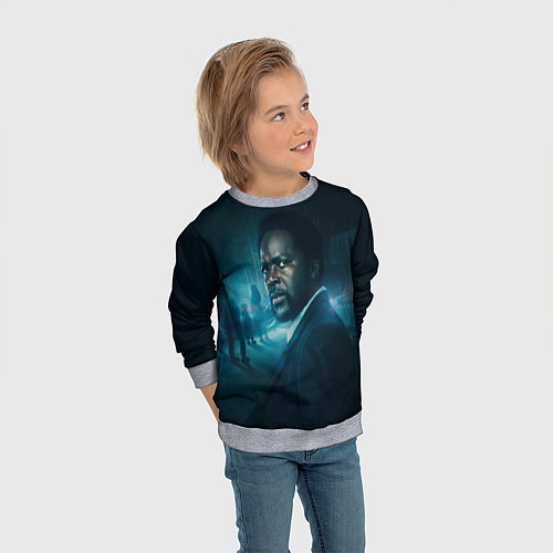 Детский свитшот Извне / 3D-Меланж – фото 3