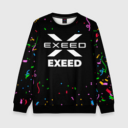 Свитшот детский Exeed конфети, цвет: 3D-черный