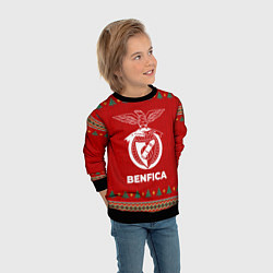 Свитшот детский Benfica new year, цвет: 3D-черный — фото 2