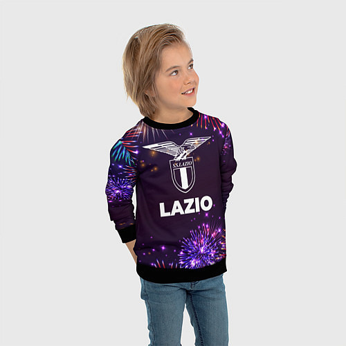 Детский свитшот Праздничный Lazio / 3D-Черный – фото 3