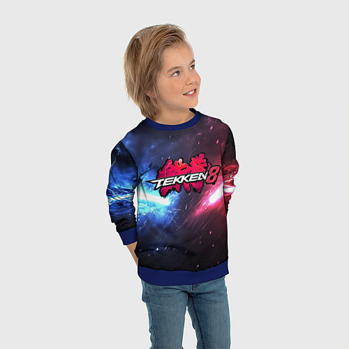 Детский свитшот Сопротивление в Tekken 8 / 3D-Синий – фото 3