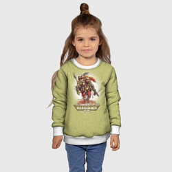 Свитшот детский Воин орк Warhammer, цвет: 3D-белый — фото 2