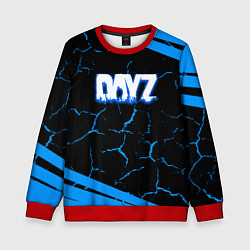 Свитшот детский Dayz полосы трещины лого, цвет: 3D-красный