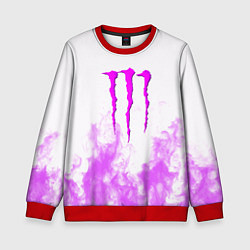 Детский свитшот Monster energy neon flame