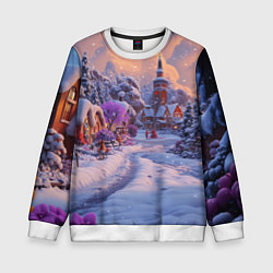 Детский свитшот Тропинка к новому году