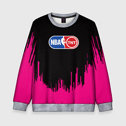 Свитшот детский NBA розовые краски, цвет: 3D-меланж