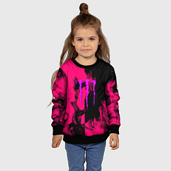 Свитшот детский Monster energy fire pink, цвет: 3D-черный — фото 2