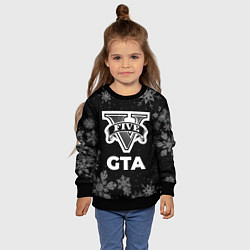 Свитшот детский Снежный GTA, цвет: 3D-черный — фото 2