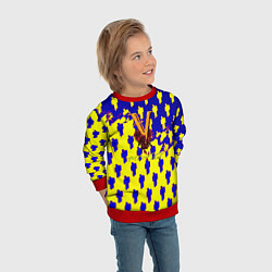 Свитшот детский Cyberpunk 2077 human, цвет: 3D-красный — фото 2