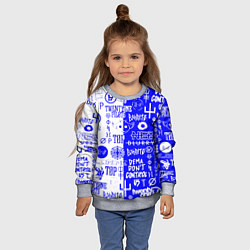 Свитшот детский Twenty one pilots лого, цвет: 3D-меланж — фото 2