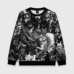 Детский свитшот Дракон и другие мифические существа в стиле тату