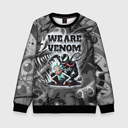 Свитшот детский We are Venom - graffiti, цвет: 3D-черный