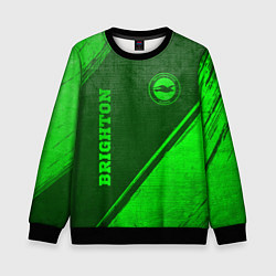 Свитшот детский Brighton - green gradient вертикально, цвет: 3D-черный