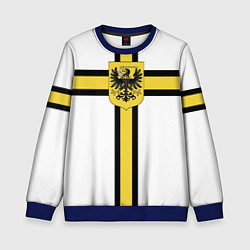 Свитшот детский Сюрко тевтонского рыцаря, цвет: 3D-синий