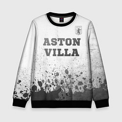 Свитшот детский Aston Villa - white gradient посередине, цвет: 3D-черный