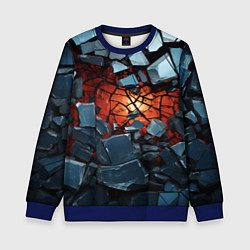 Детский свитшот Разбиты камни в текстуре