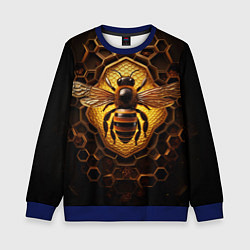 Свитшот детский Золотая пчела, цвет: 3D-синий