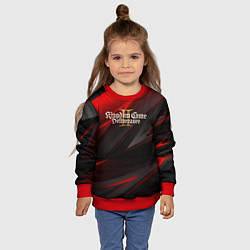 Свитшот детский Kingdom Come Deliverance 2 red black, цвет: 3D-красный — фото 2