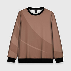 Детский свитшот Мокко Мусс однотонный с полосой