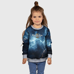 Свитшот детский Kingdom Come Deliverance 2 синее небо, цвет: 3D-меланж — фото 2