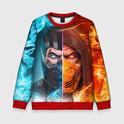 Детский свитшот Mortal Kombat - Саб-зиро и Скорпион