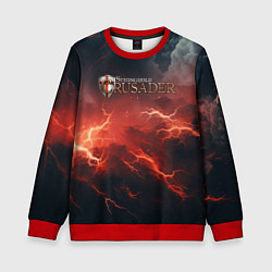 Свитшот детский Stronghold сrusader молния крестоносца, цвет: 3D-красный