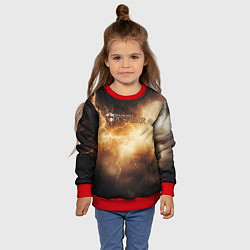 Свитшот детский Stronghold сrusader лого и гром, цвет: 3D-красный — фото 2