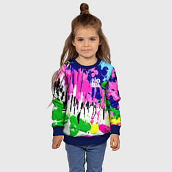 Свитшот детский Colorful abstraction - aloha, цвет: 3D-синий — фото 2