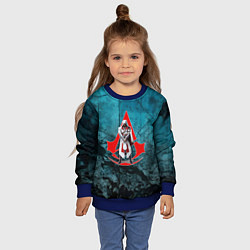Свитшот детский Персонаж Assassins Creed, цвет: 3D-синий — фото 2