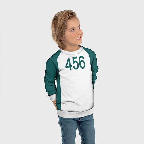 Детский свитшот Форма номер 456 / 3D-Белый – фото 3