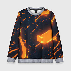 Детский свитшот Оранжевая краска в движении