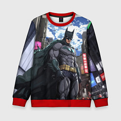 Свитшот детский Страж города Бэтмен, цвет: 3D-красный