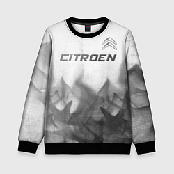 Свитшот детский Citroen - white gradient посередине, цвет: 3D-черный