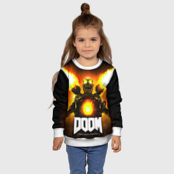Свитшот детский Doom - revenant, цвет: 3D-белый — фото 2