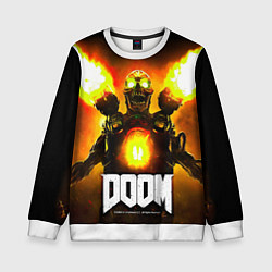 Свитшот детский Doom - revenant, цвет: 3D-белый