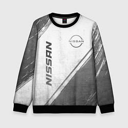 Свитшот детский Nissan - white gradient вертикально, цвет: 3D-черный