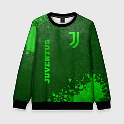 Свитшот детский Juventus - green gradient вертикально, цвет: 3D-черный