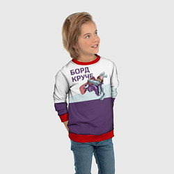 Свитшот детский Борд круче, цвет: 3D-красный — фото 2