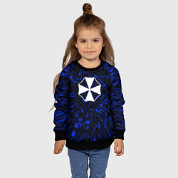 Свитшот детский Resident Evil blue energy, цвет: 3D-черный — фото 2