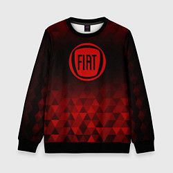 Свитшот детский Fiat red poly, цвет: 3D-черный
