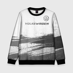 Свитшот детский Volkswagen - white gradient посередине, цвет: 3D-черный
