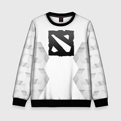 Свитшот детский Dota white poly, цвет: 3D-черный