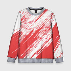 Детский свитшот The color is white and red