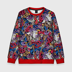 Детский свитшот Музыкальный коллаж