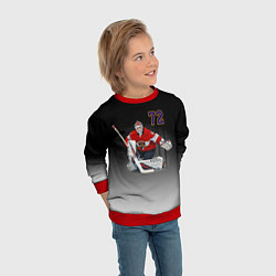 Свитшот детский Sergey Bobrovsky is goalkeeper of the Florida Pant, цвет: 3D-красный — фото 2