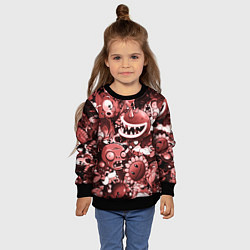 Свитшот детский Растения против зомби в красном цвете, цвет: 3D-черный — фото 2