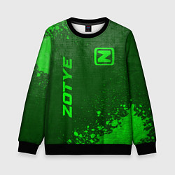 Детский свитшот Zotye - green gradient вертикально