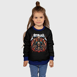 Свитшот детский Metallica forever - thrash metal, цвет: 3D-синий — фото 2