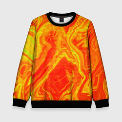 Детский свитшот Огненный жёлто-красный